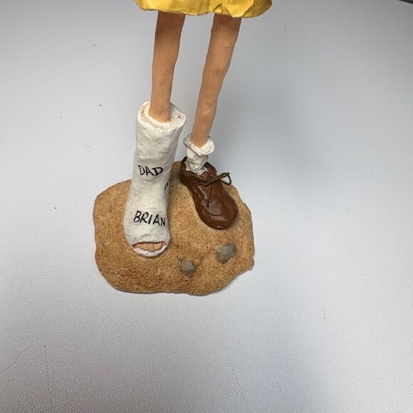 Boy w/Leg Cast Figurine "Dare Devil" by Dottie Erdmann #2176 - Picture 3 of 6